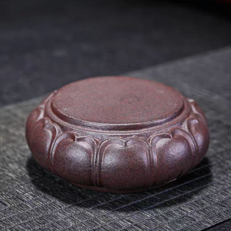 紫砂莲台底座摆件