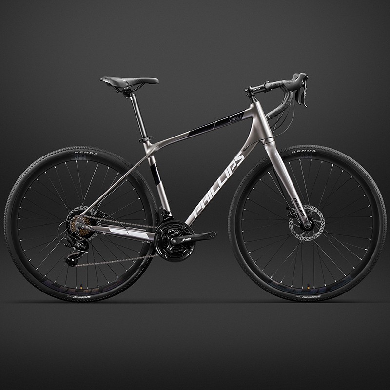 官方菲利普瓜车砾石公路车自行车男女款变速轻便超轻成人单车赛车