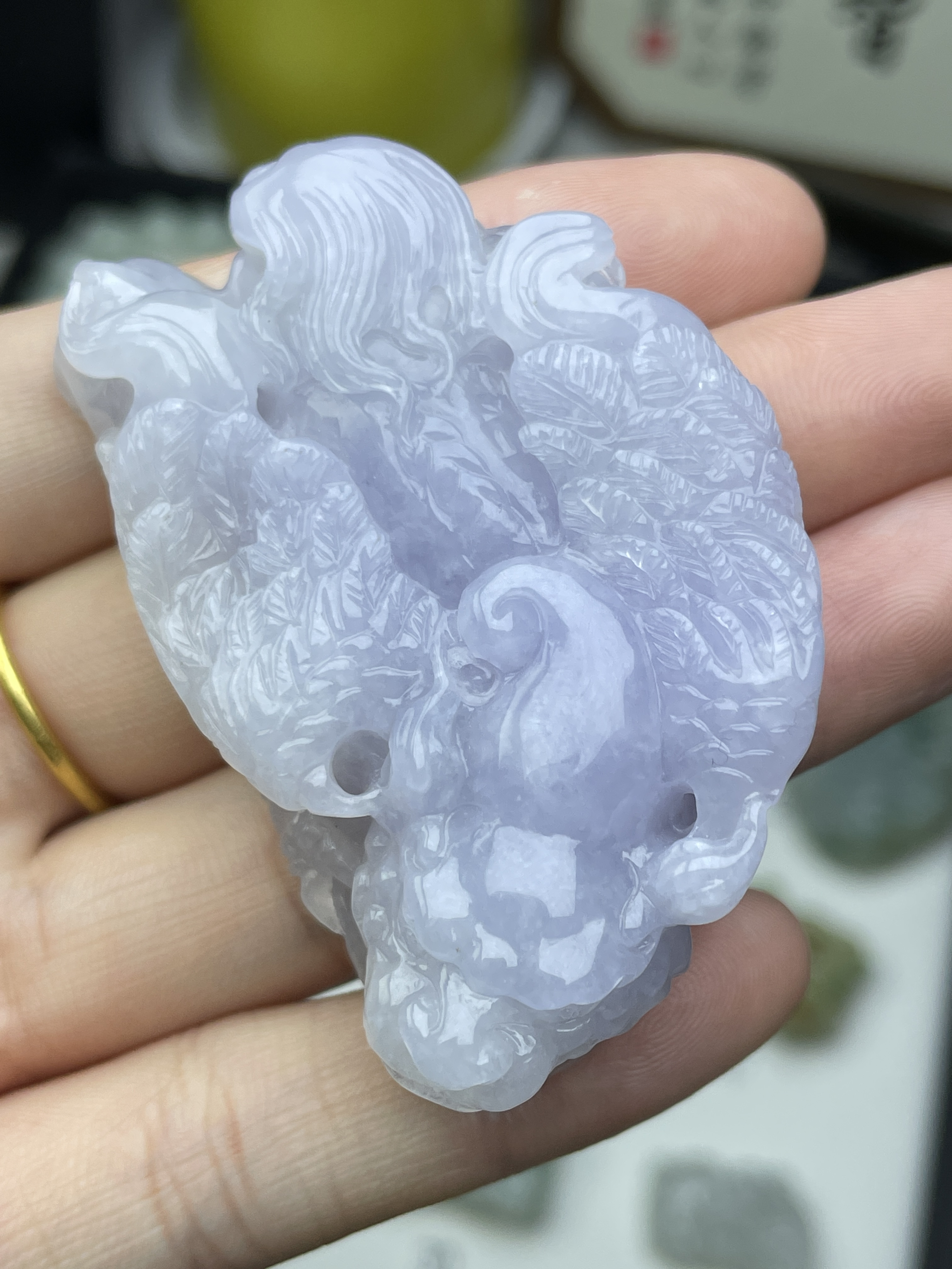 天然缅甸翡翠A货飞天貔貅