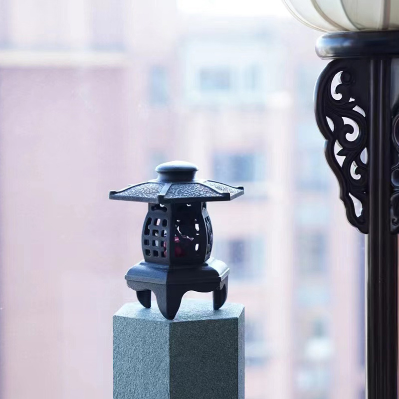 百年雪见禅灯复刻版百年铁禅灯茶空间装饰摆件