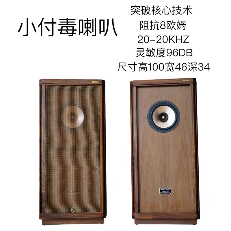 2023新款小付毒喇叭高端845·211大功率胆机专用8寸全频hifi音箱