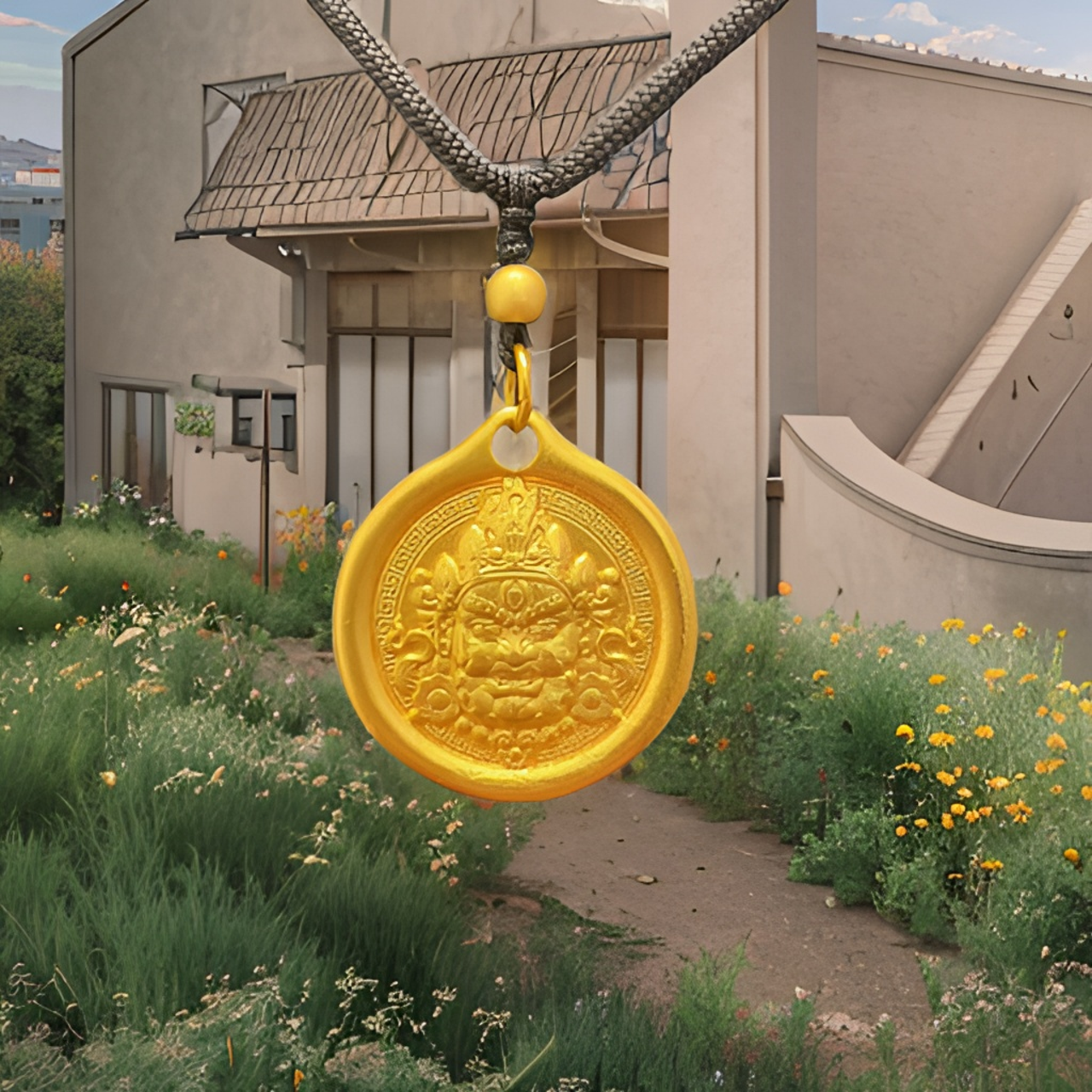 合金吊坠 黄财神吊坠 今年火爆款 时尚百搭手工 编绳【店长推荐】