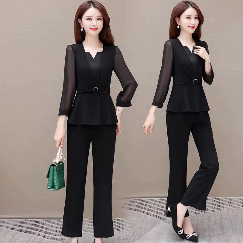 维亿专属【F098】韩版套装套裤舒适两件套