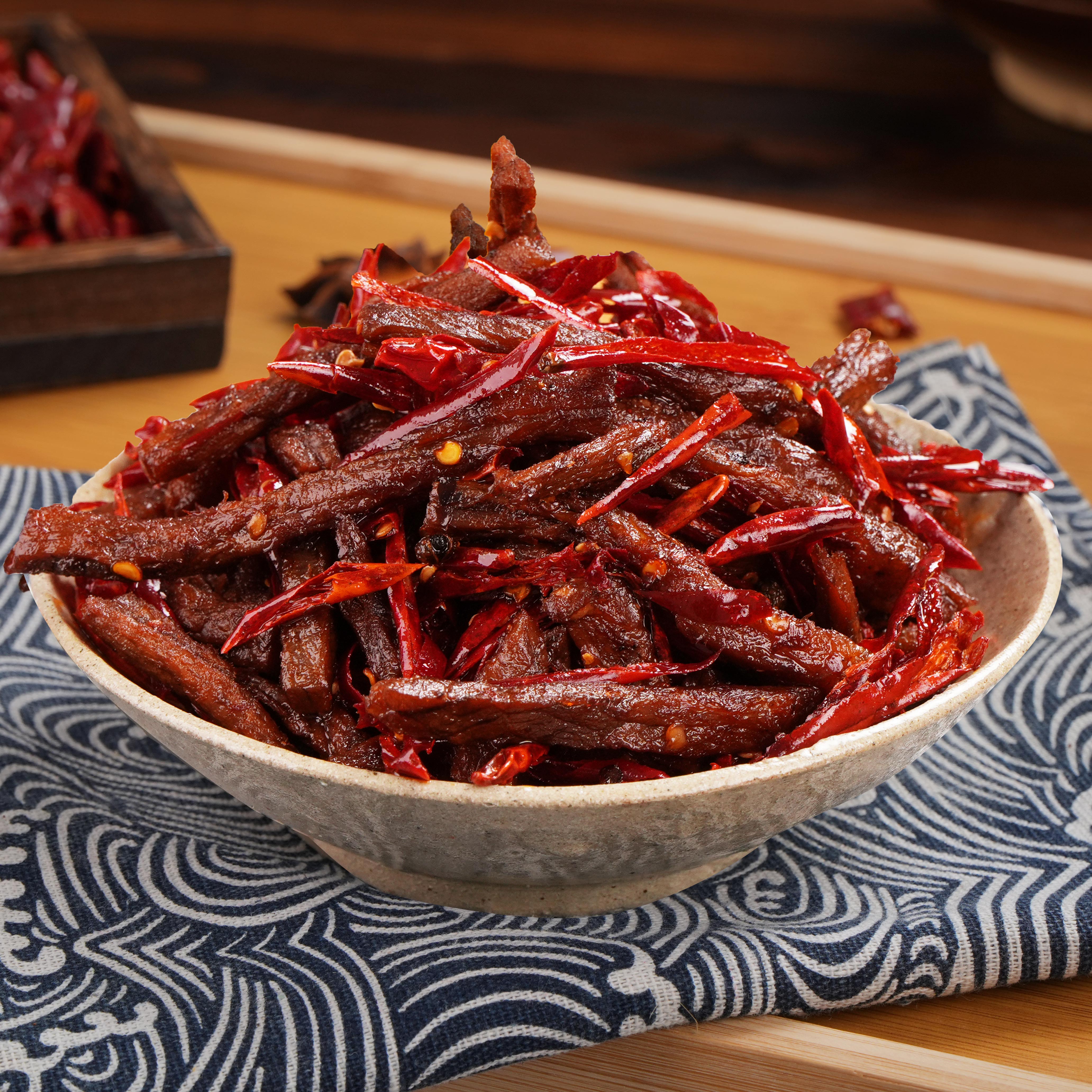 【128g/袋】麻辣冷吃牛肉四川自贡特产香辣牛肉干新鲜美味熟食零食