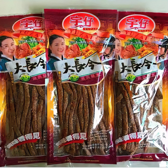 宇仔大长今面筋辣条零食8090后儿时怀旧素大刀肉湖南重庆麻辣熟食