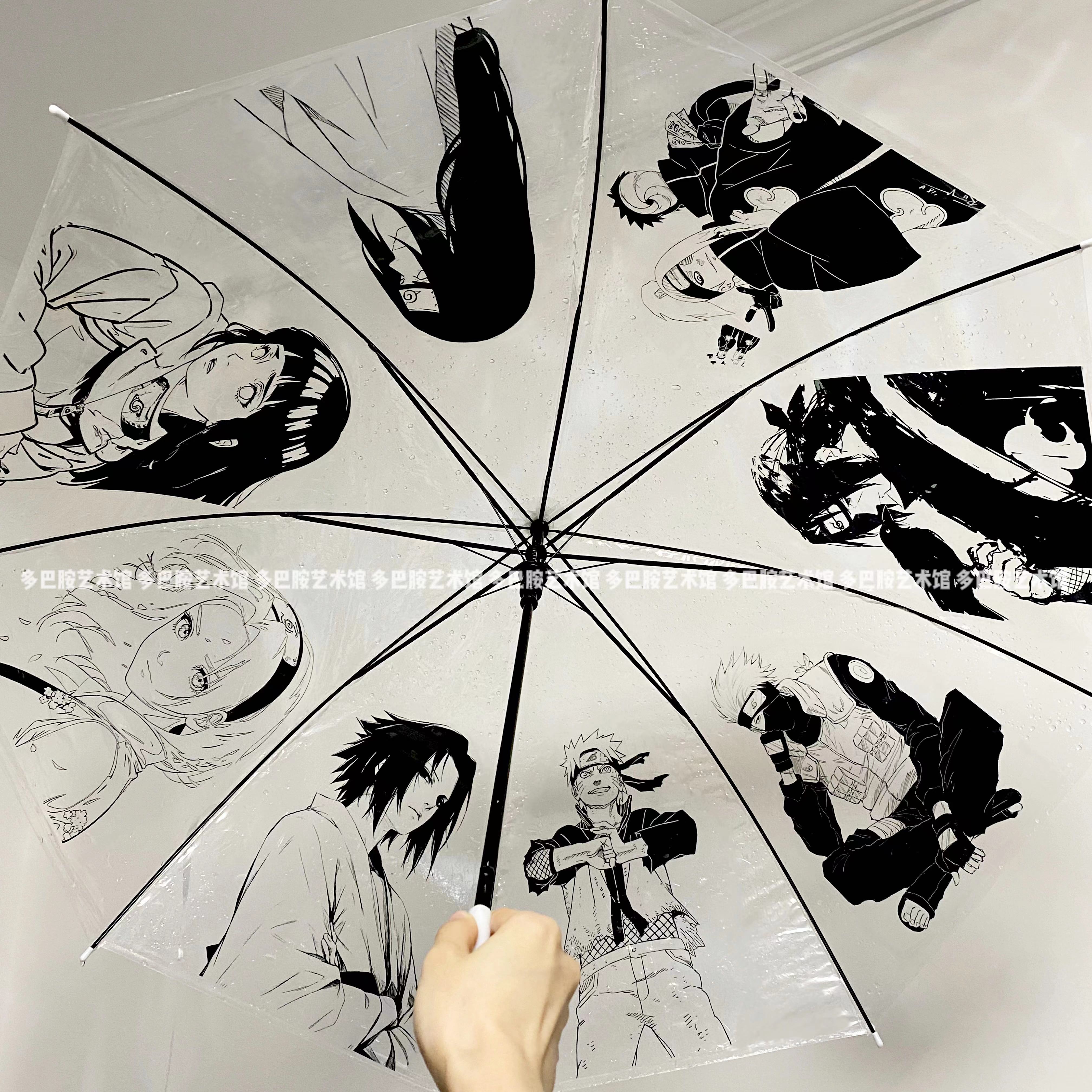 火影忍者周边雨伞鸣人绘画痛伞高颜值折叠雨伞长柄透明雨伞礼物