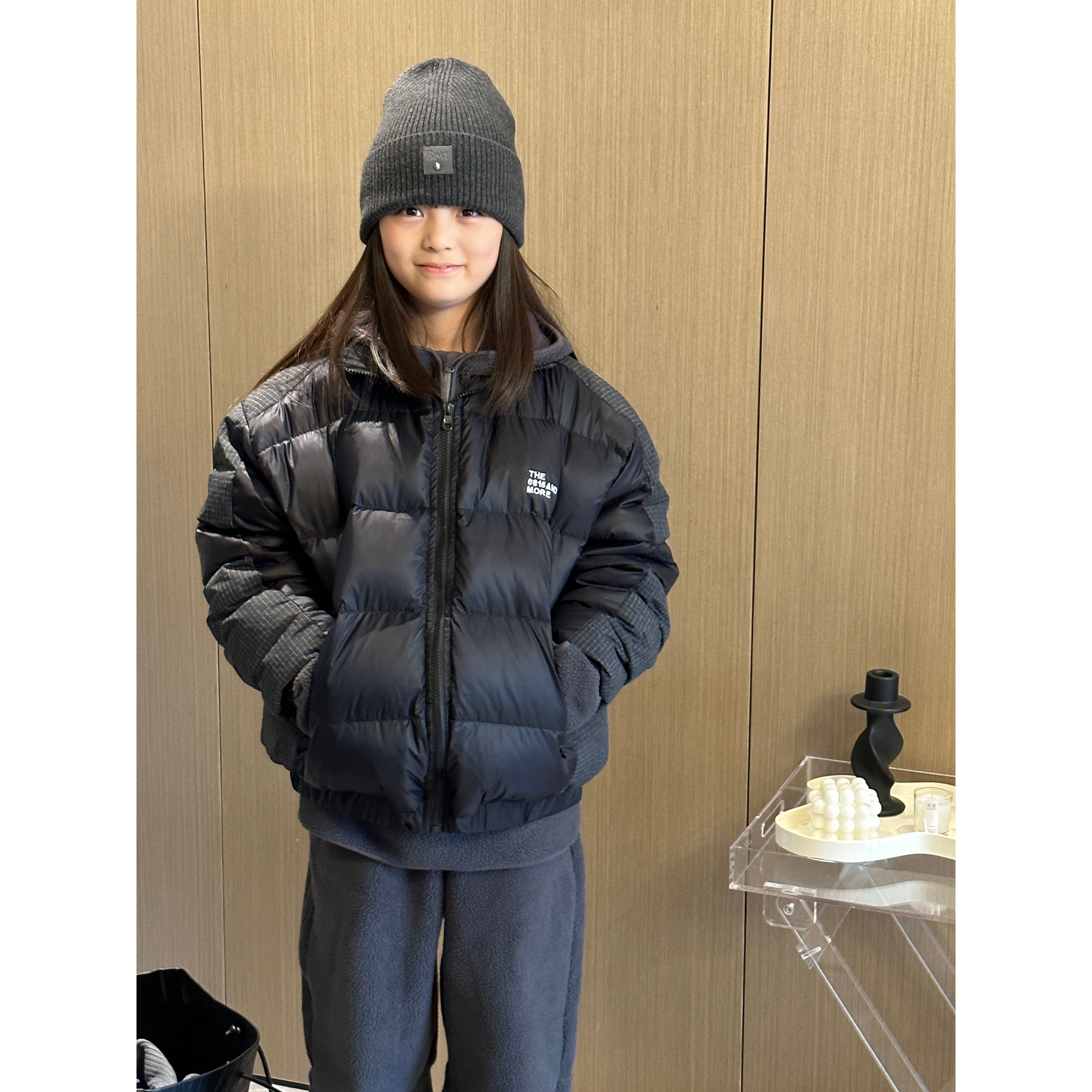 YUUKO 【暗格】拼接羽绒服—6105