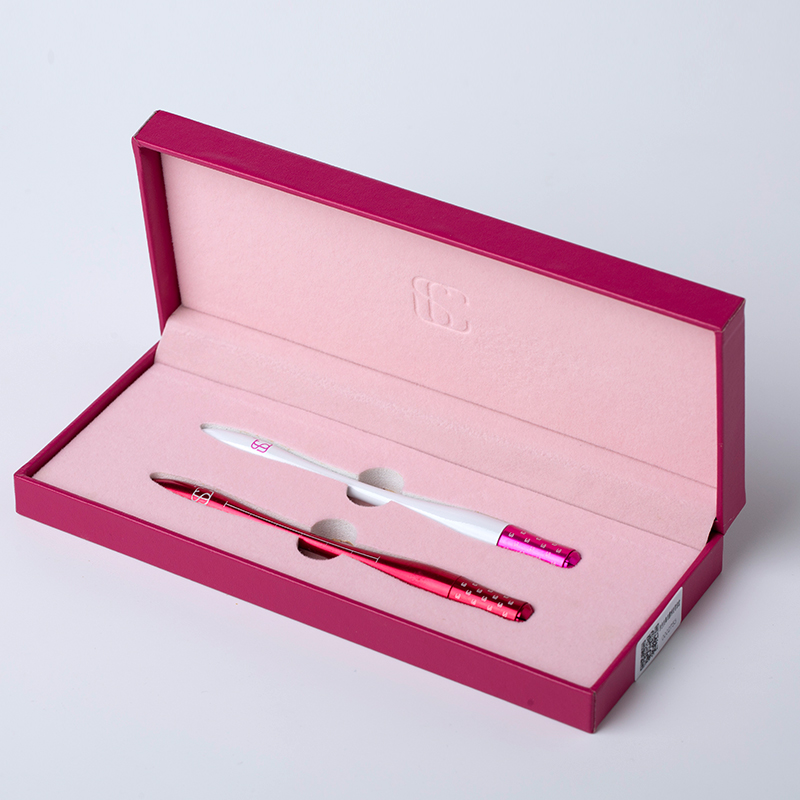 SC便携式手工笔用品雾眉线眉纹唇笔半眉打雾时尚人体力学握笔粉色