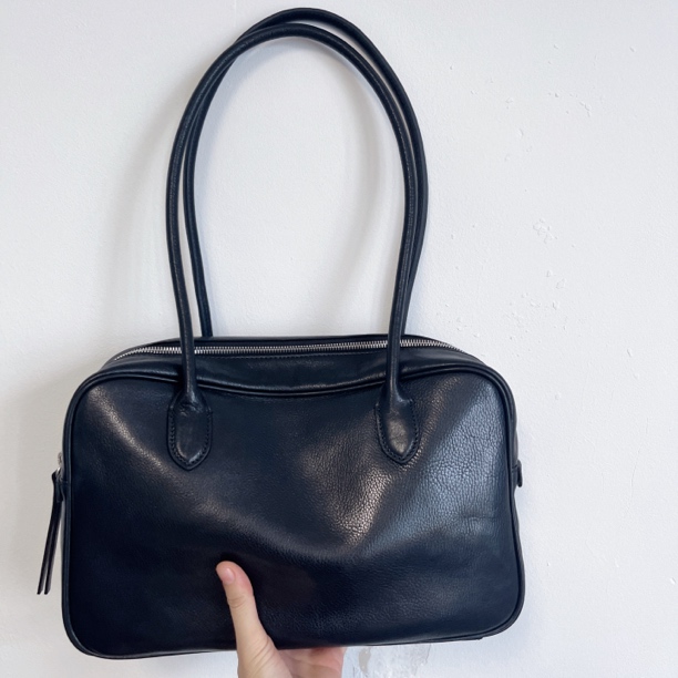 头层植鞣皮牛皮保龄球包单肩包