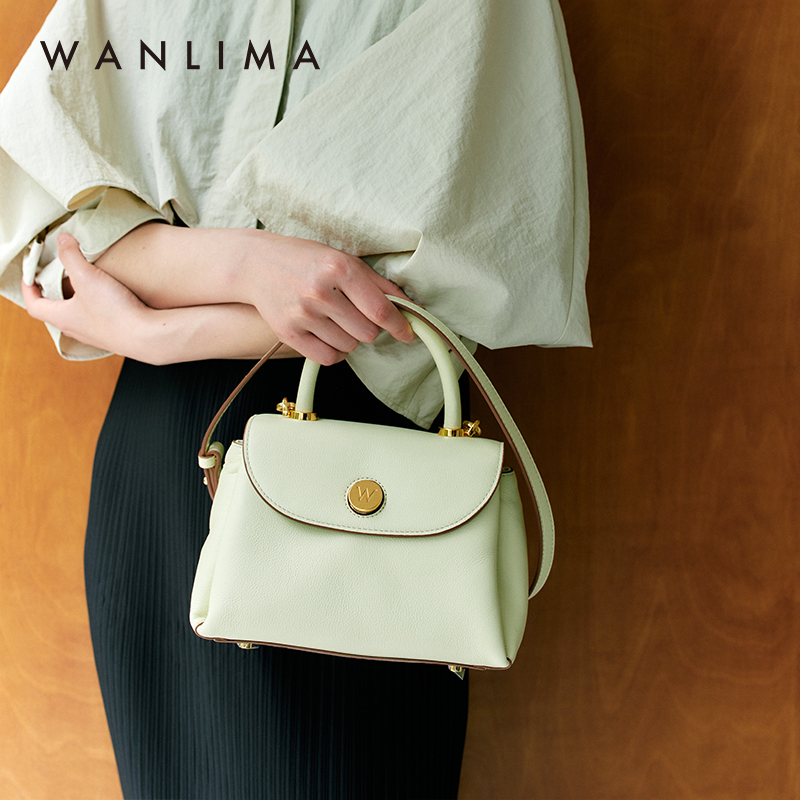 万里马新款时尚TOGO牛皮手提女包斜挎包简约真皮通勤时尚女包