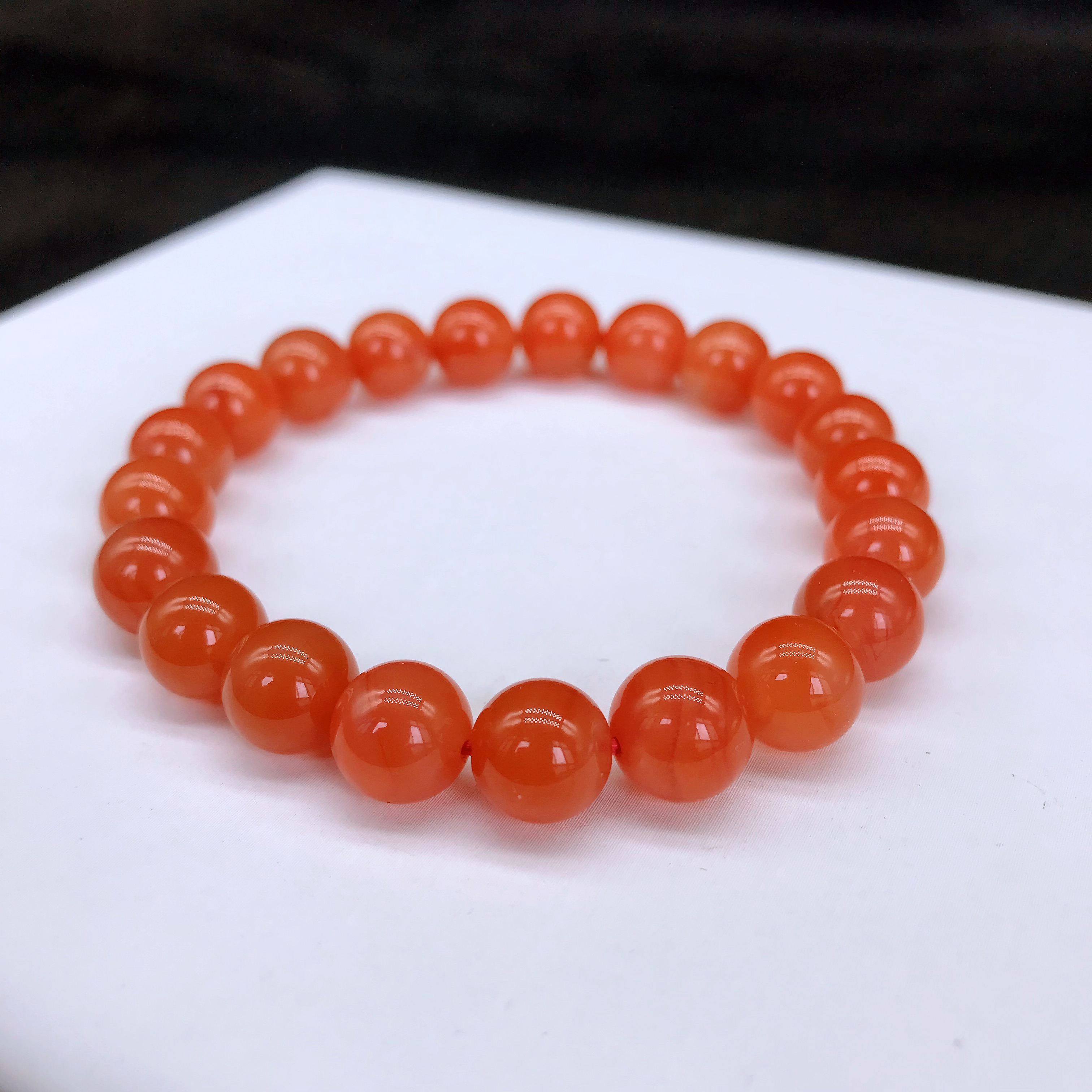 【小雪】南红保山货头精美百搭手串9mm