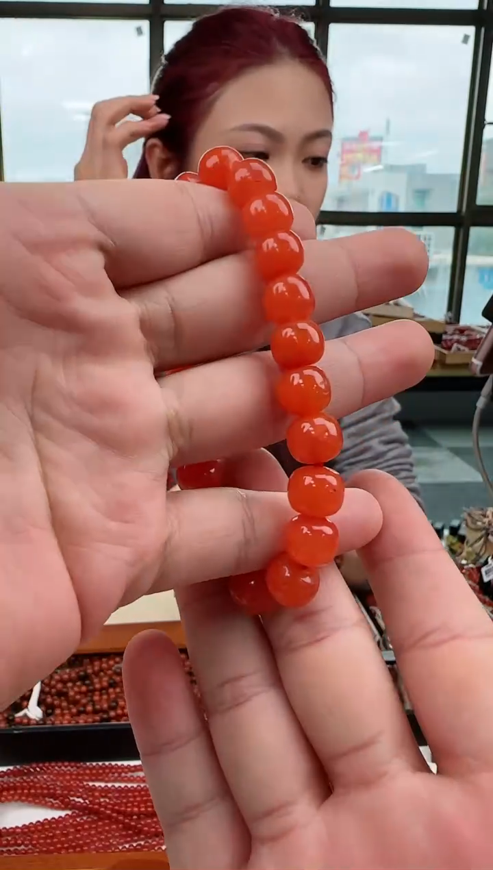 【闪购商品】南红玛瑙dsd老型手串10+银S925镶嵌一个/条（多样式发货