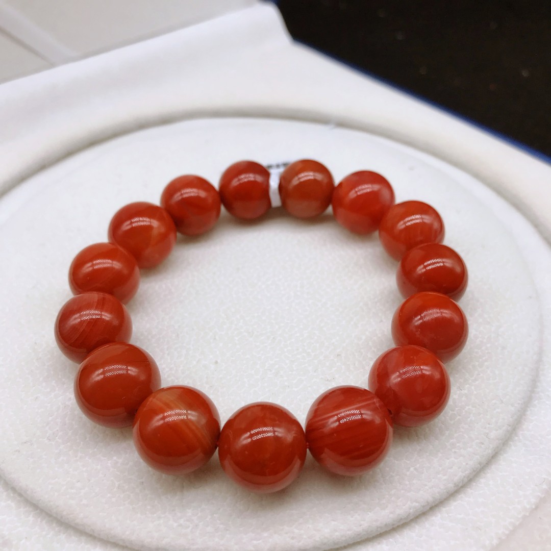 【小雪】南红四川瓦西精美百搭手串14mm