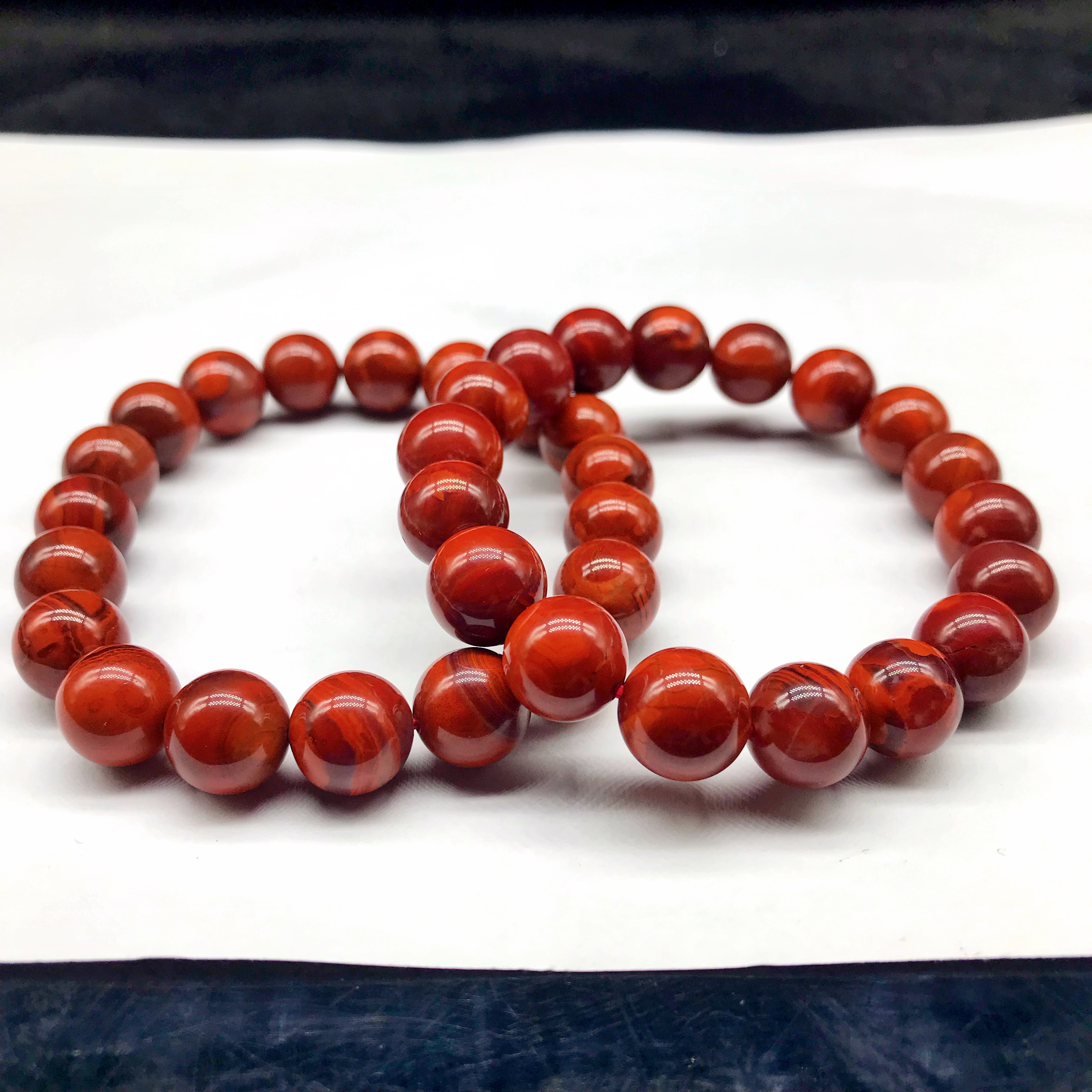 【小雪】南红四川瓦西牛血红火焰纹百搭手串11mm（多样式发其一）