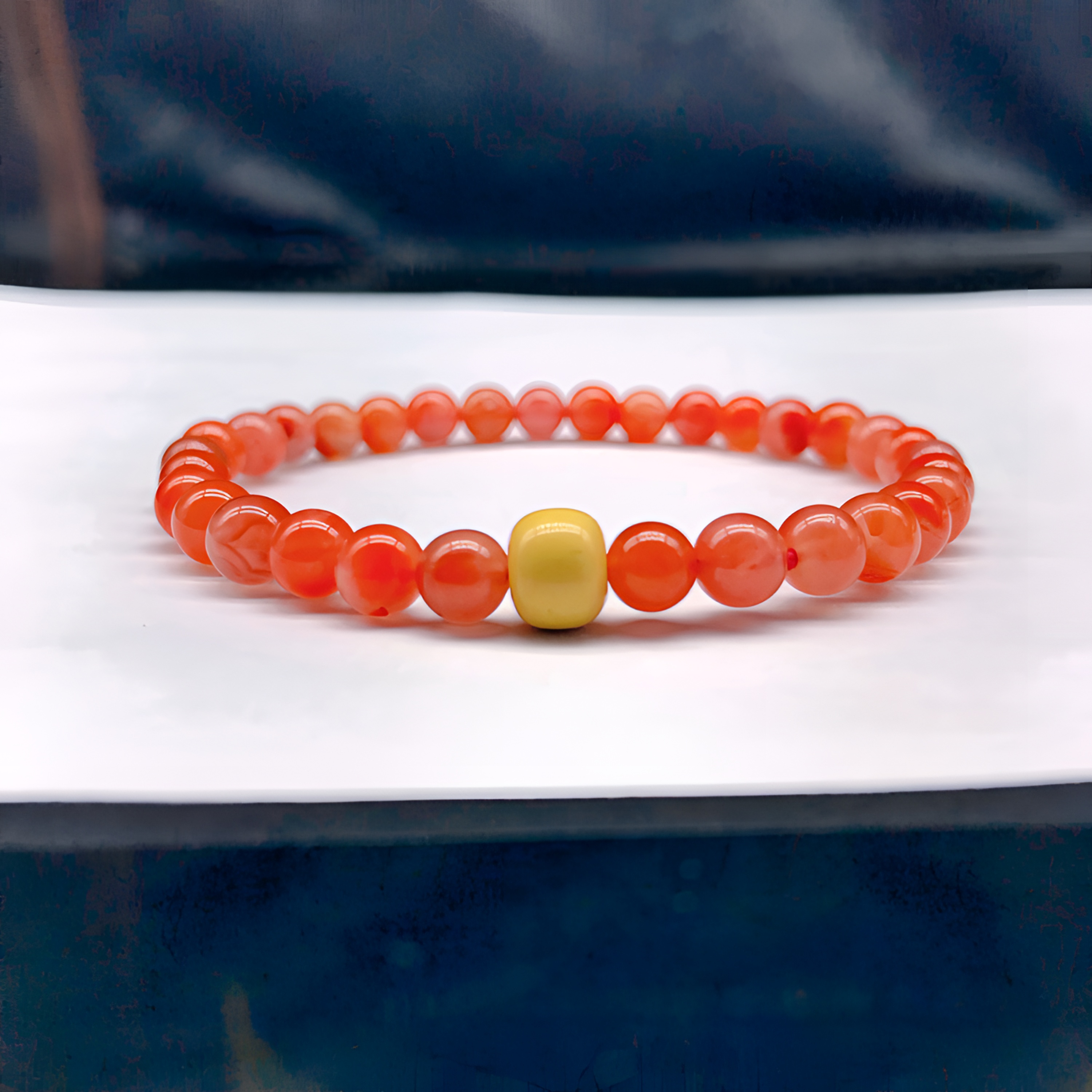 【小雪】南红精美百搭diy气质手串5mm