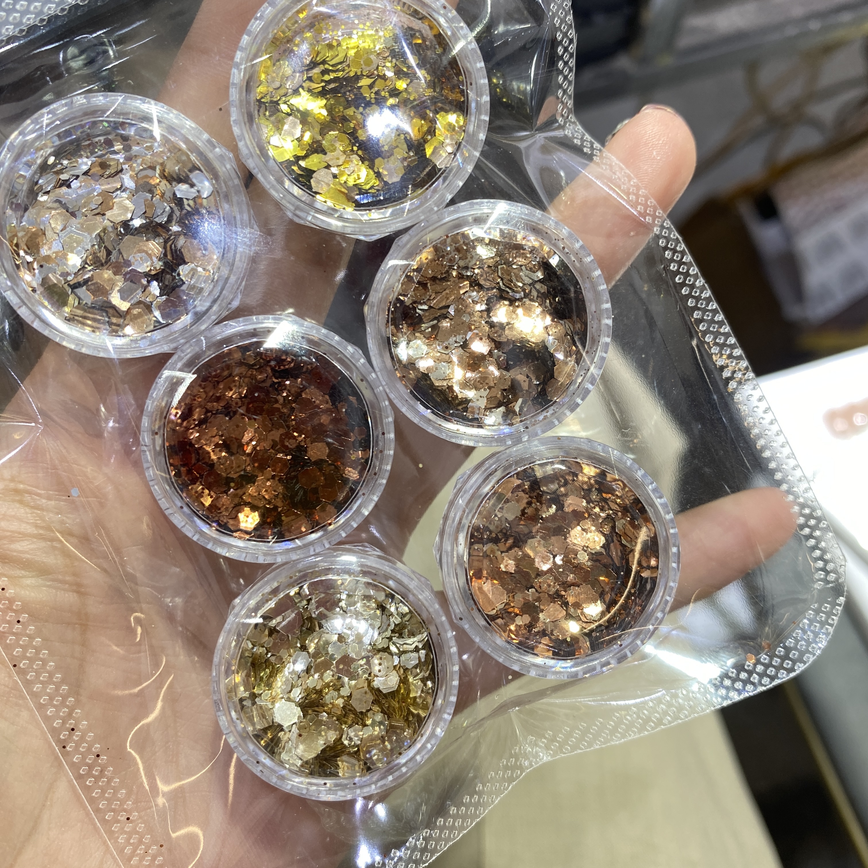 美甲金秋亮片6色