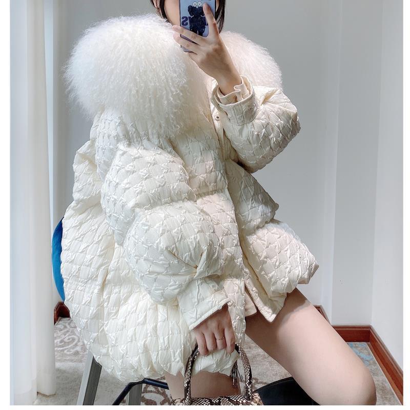 波司澄韩国大东门冬季新款大毛领羽绒服2023新款宽松加厚时尚外套