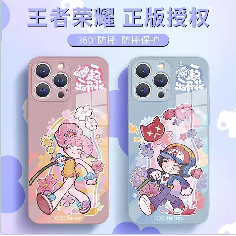 王者荣耀正版苹果13手机保护壳新款15可爱小乔iPhone14Promax鲁班