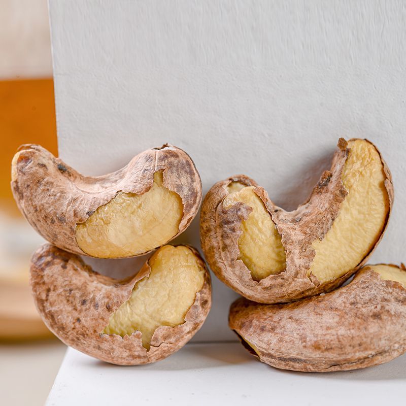 2024嘎嘎新货250g腰果仁大颗粒带皮腰果袋装盐焗8g腰果仁坚果零食