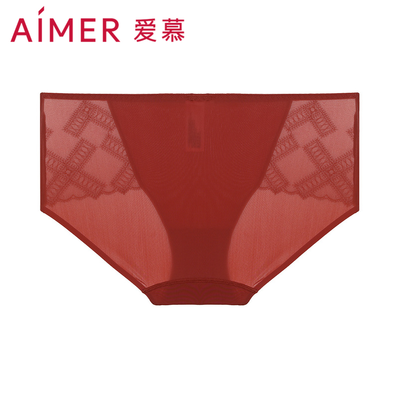 爱慕【沉醉】流光风性感无痕薄款舒适透气清爽中腰女式小裤AM226962
