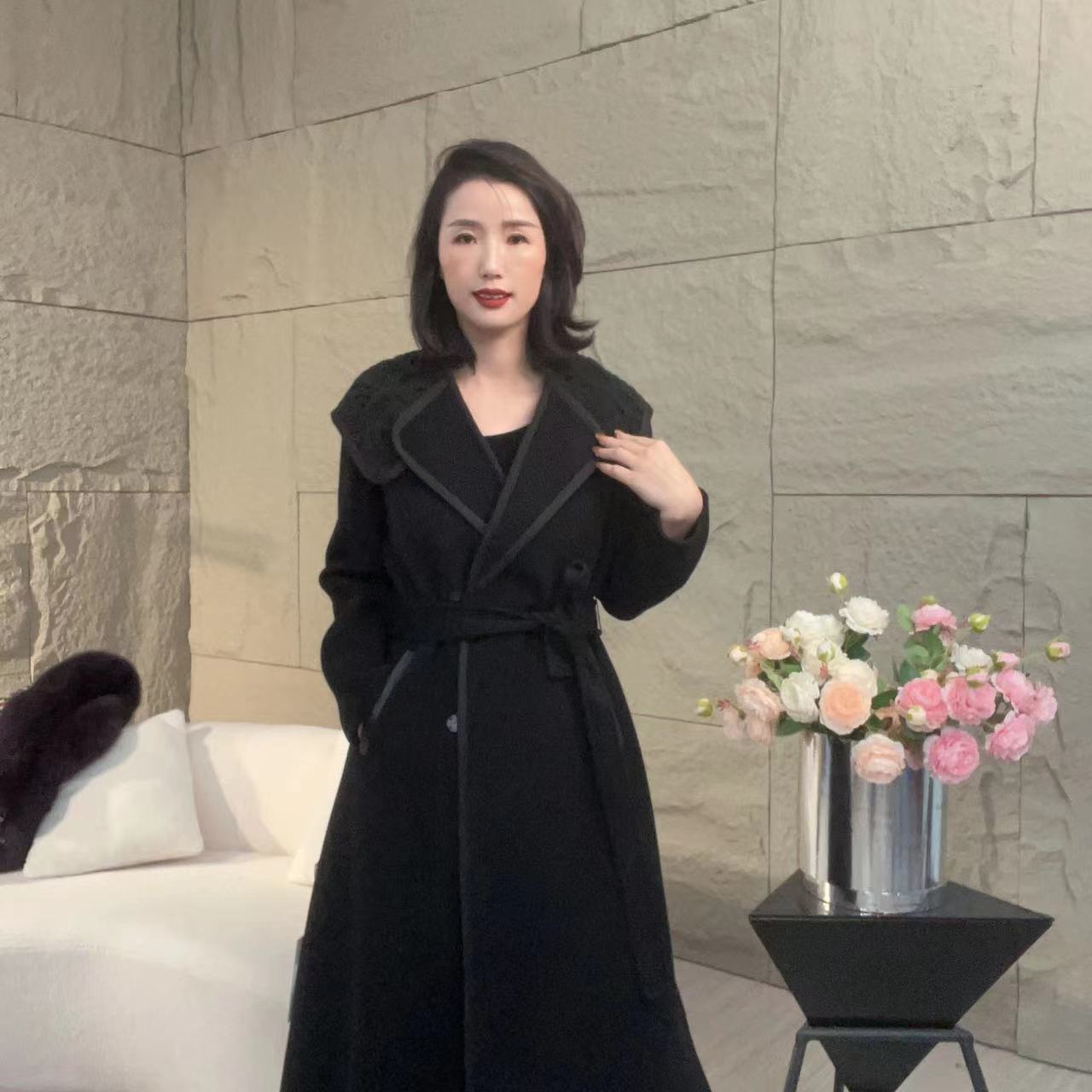 【赛姐高奢】双面呢大衣气质时尚休闲百搭宽松秋冬542