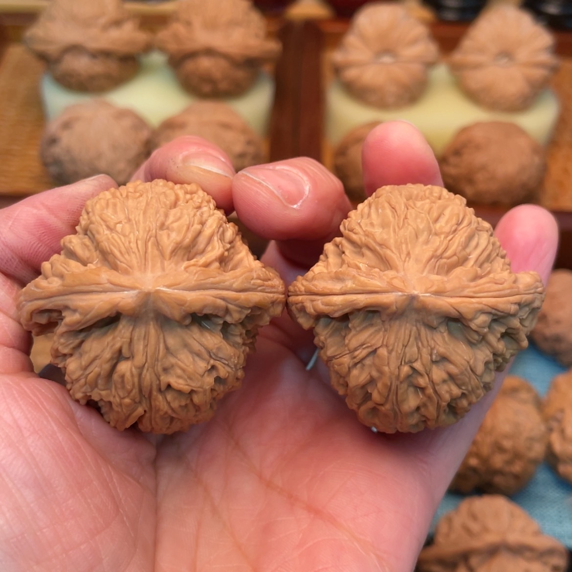 【闪购商品】文玩核桃把件一**光44尺