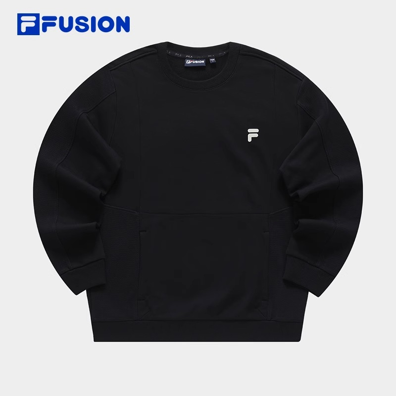 FILA FUSION男子针织套头衫23冬新款时尚休闲卫衣T11M341209