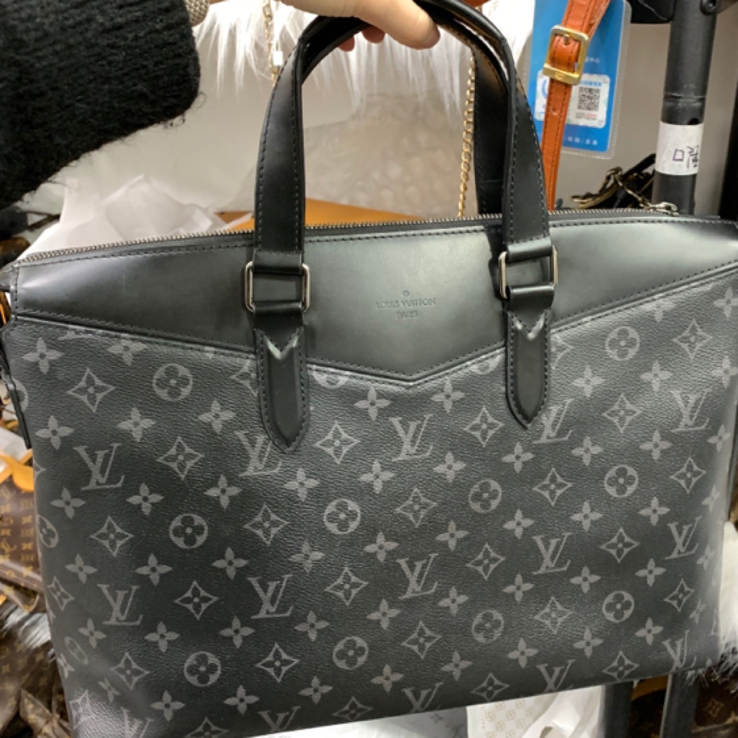 95新 LouisVuitton/路易威登 LV路易威登黑花传奇手提包