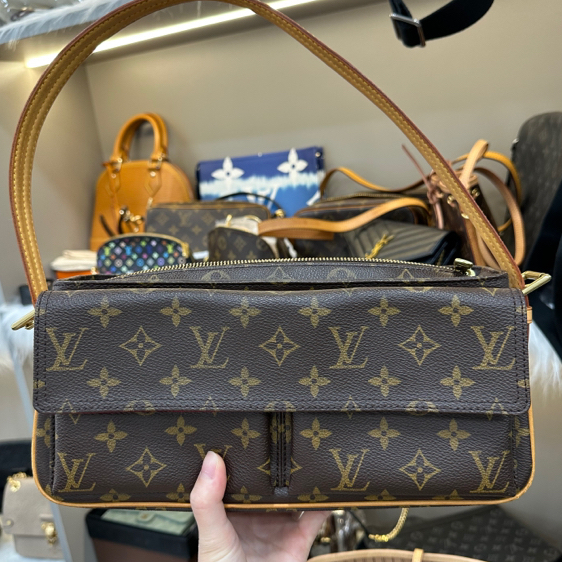 95新 LouisVuitton/路易威登 LV骆驼包手提单肩包经典翻盖vintage