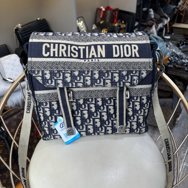 95新 DIOR/迪奥 dior迪奥camp老花帆布双扣斜挎包