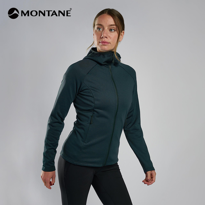 MONTANE PROTIUM HOODIE户外运动连帽抓绒衣女山地徒步耐磨盟泰恩