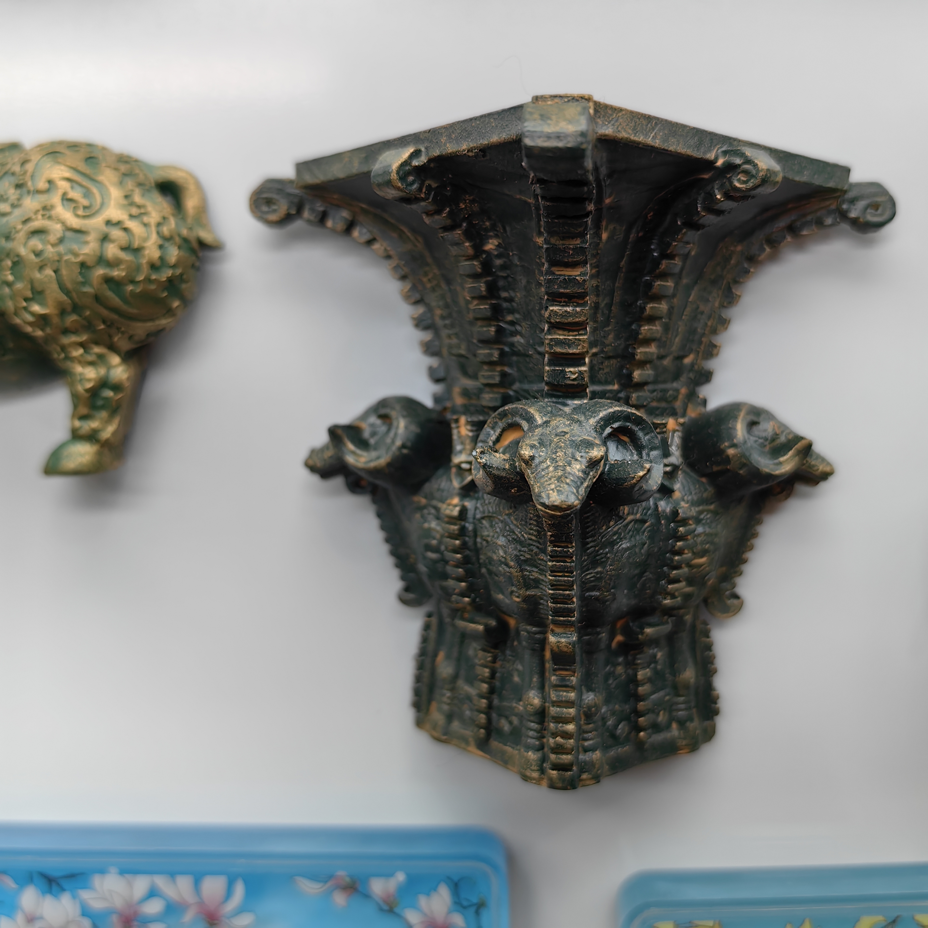 国博四羊方尊树脂冰箱贴