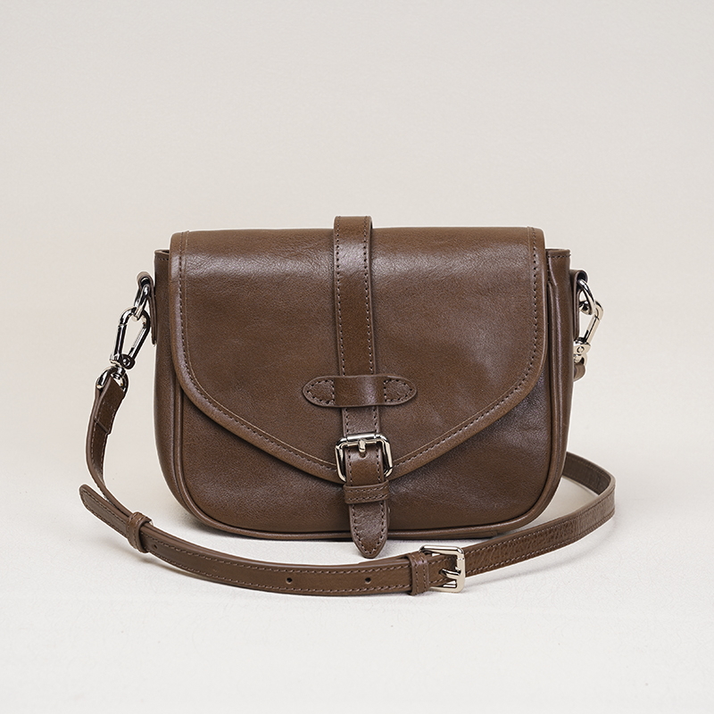 【闺宿】植鞣头层牛皮复古女士真皮女包单肩斜跨女小众百搭包L2158