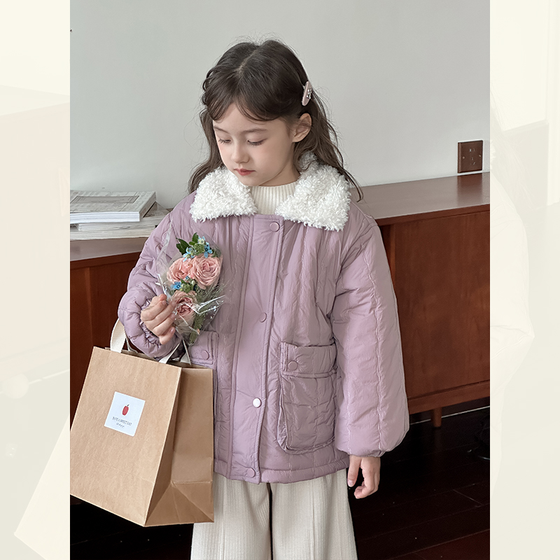 【800克加绒加厚】女童棉衣2025冬季新款中大童韩版加绒夹棉棉服