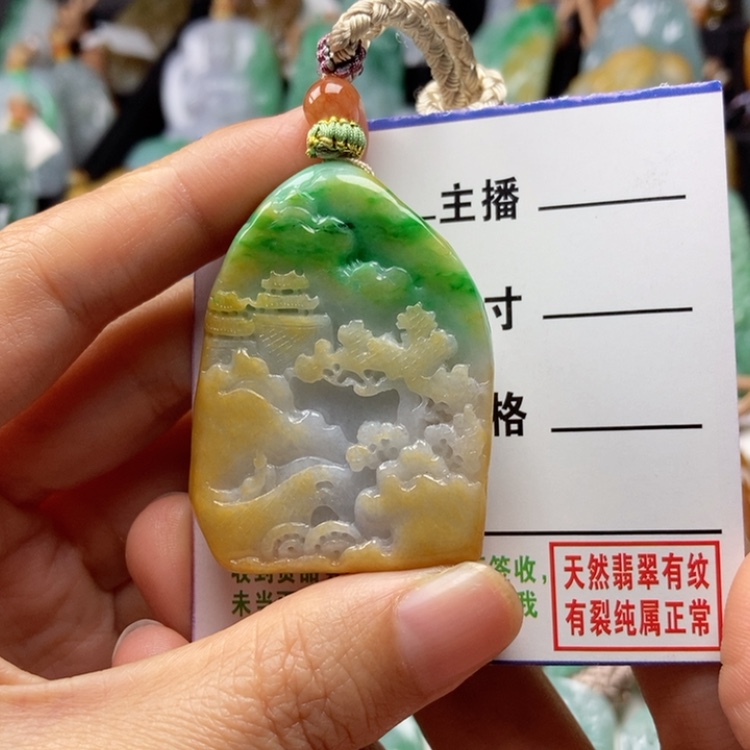 【闪购商品】翡翠颈饰未镶嵌岳*志