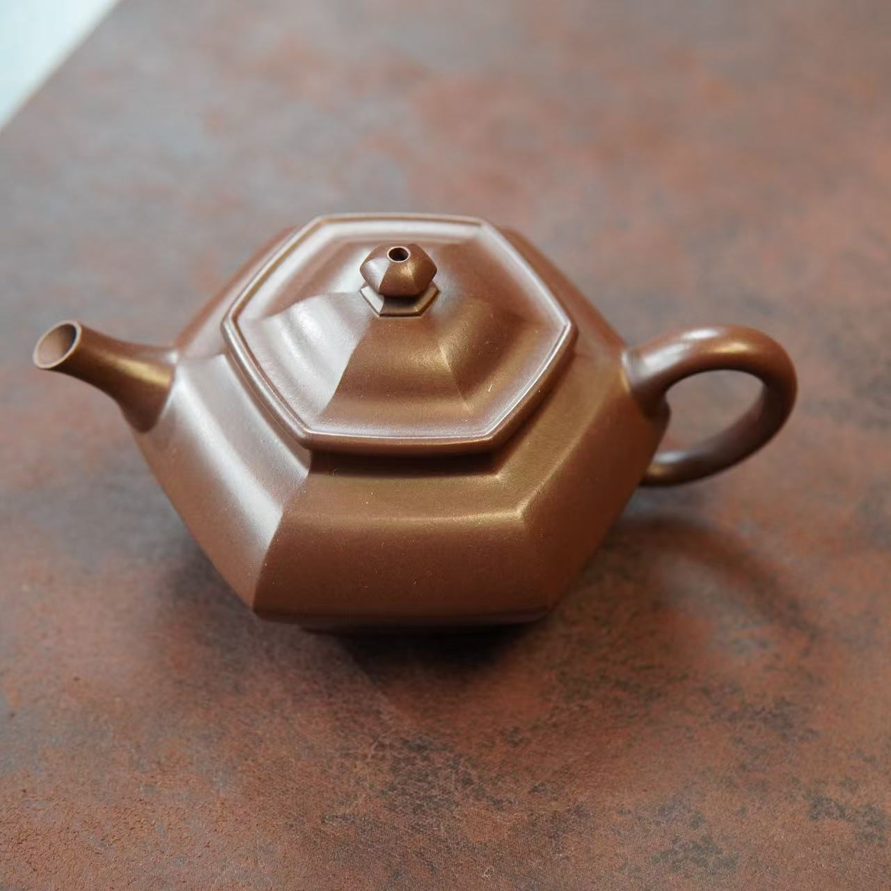 禾字款《六方合欢》紫泥 手工手制紫砂壶