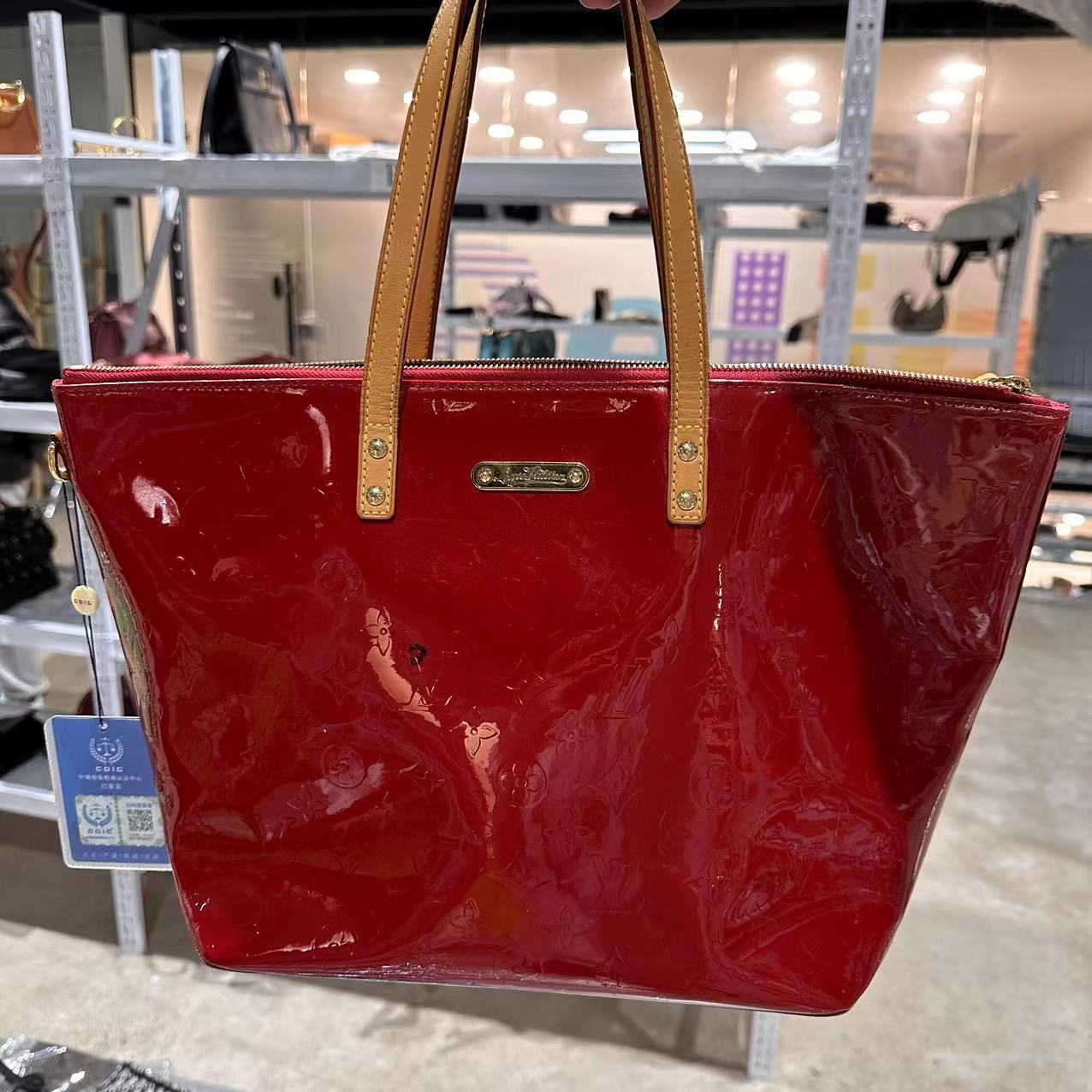 95新 LouisVuitton/路易威登 LV路易威登漆皮包