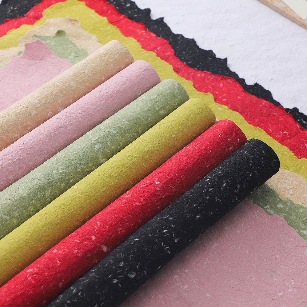 馨宝 手撕东巴纸鲜花花艺包装纸内衬高级手撕纸高质感手工diy