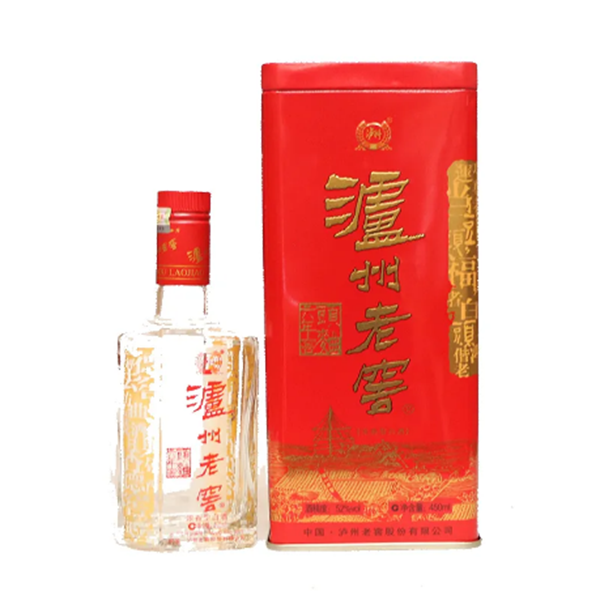 2023年 52° 泸州老窖 六年窖头曲浓香型白酒 铁盒 450ml/瓶