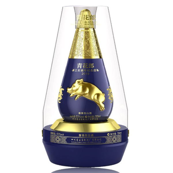 2018年 郎酒青花郎 己亥猪年纪念酒53度酱香型白酒 750ml/瓶