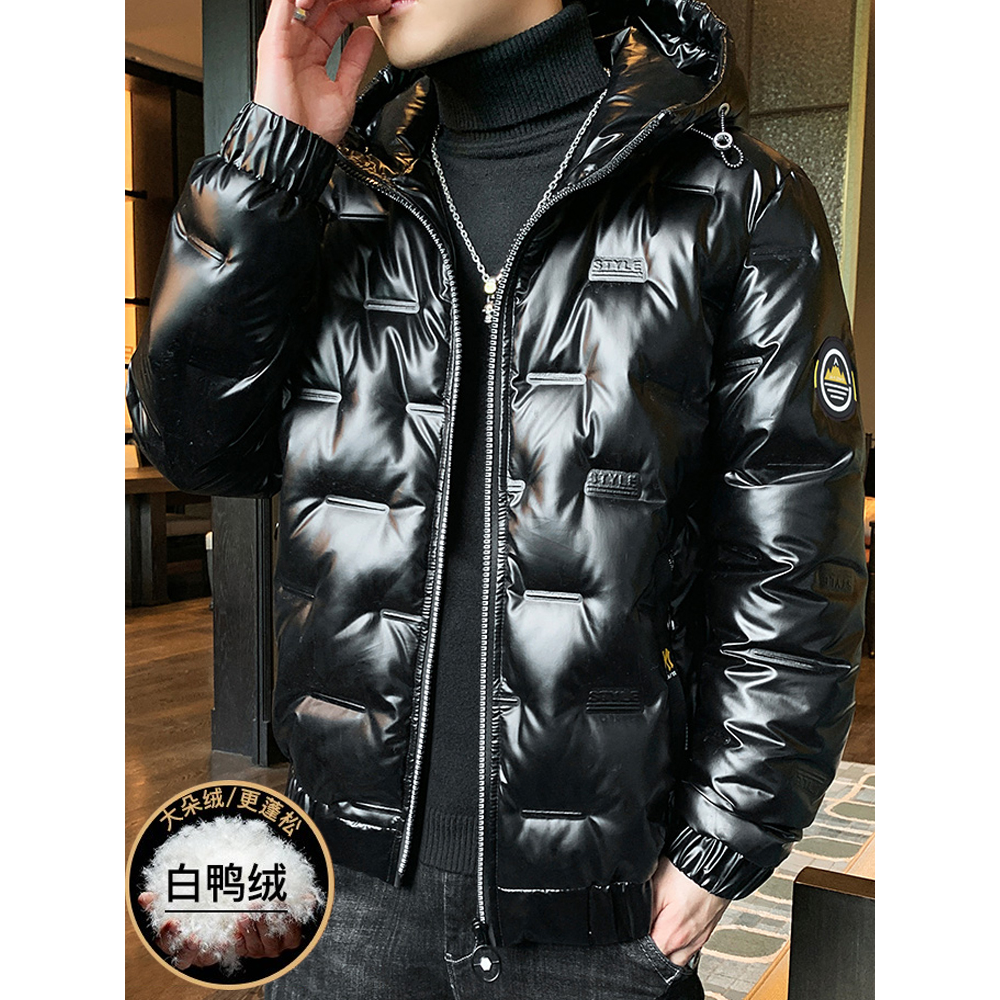 森馬羽绒服男士2023新款白鸭绒冬装加厚保暖休闲可脱卸帽东北棉衣