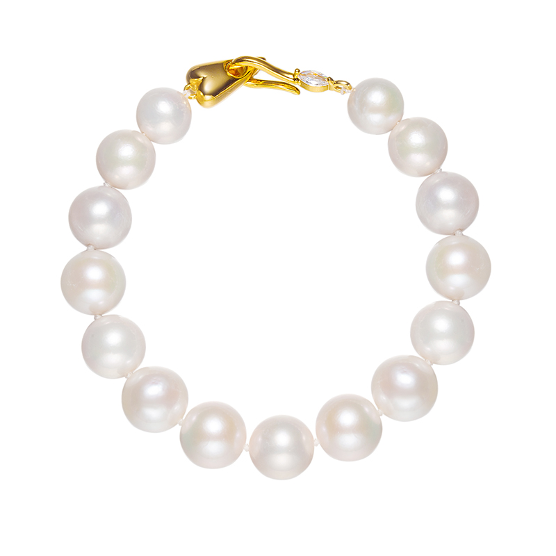 【大D】经典款白珠手链/9-12MM