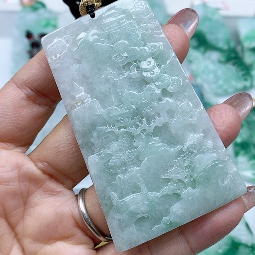 【闪购商品】翡翠颈饰未镶嵌蛋***桑