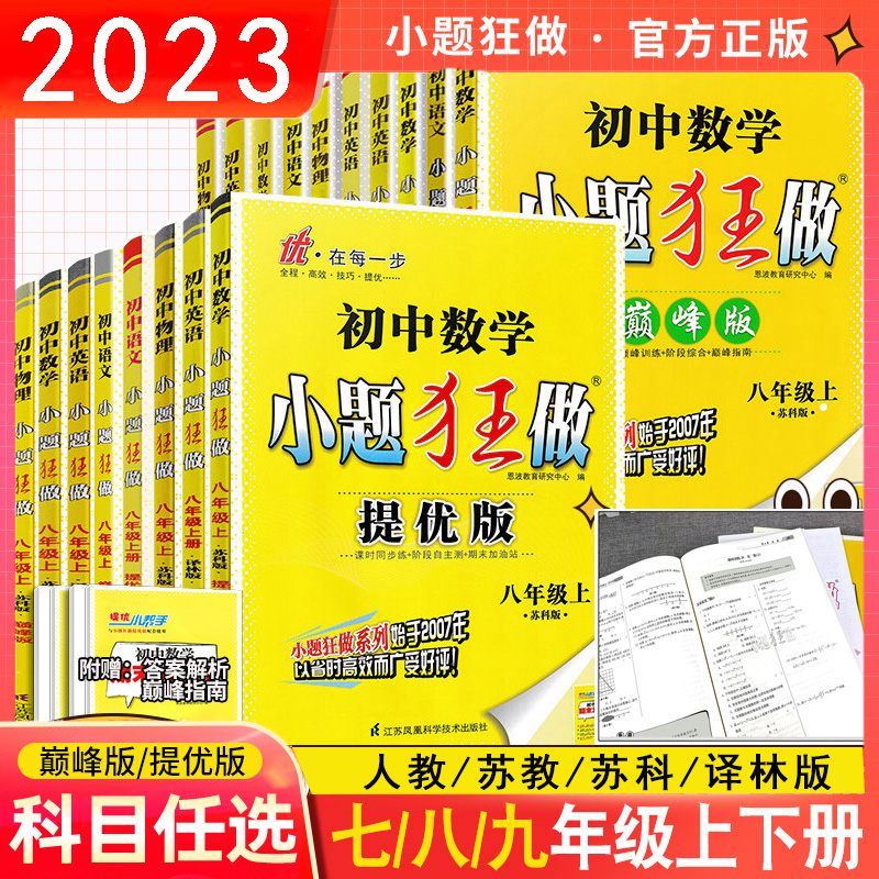 2024春恩波初中语数英物化小题狂做提优版巅峰版同步课时作业训练