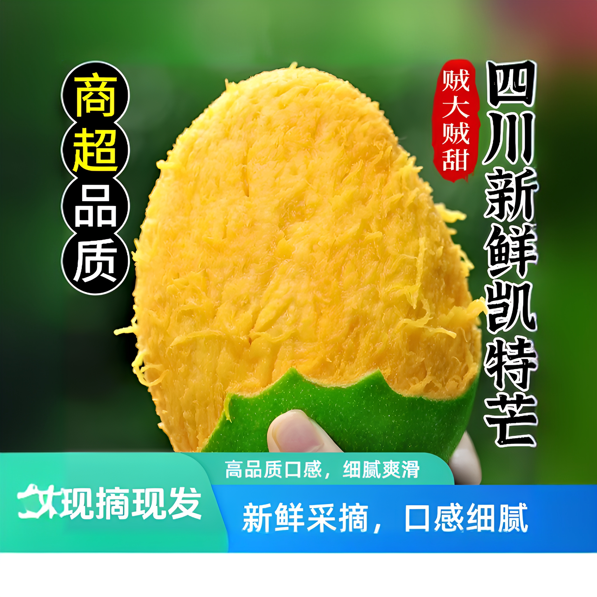 【只卖果王】攀枝花凯特大芒果新鲜应季水果产地直发好吃香甜软糯