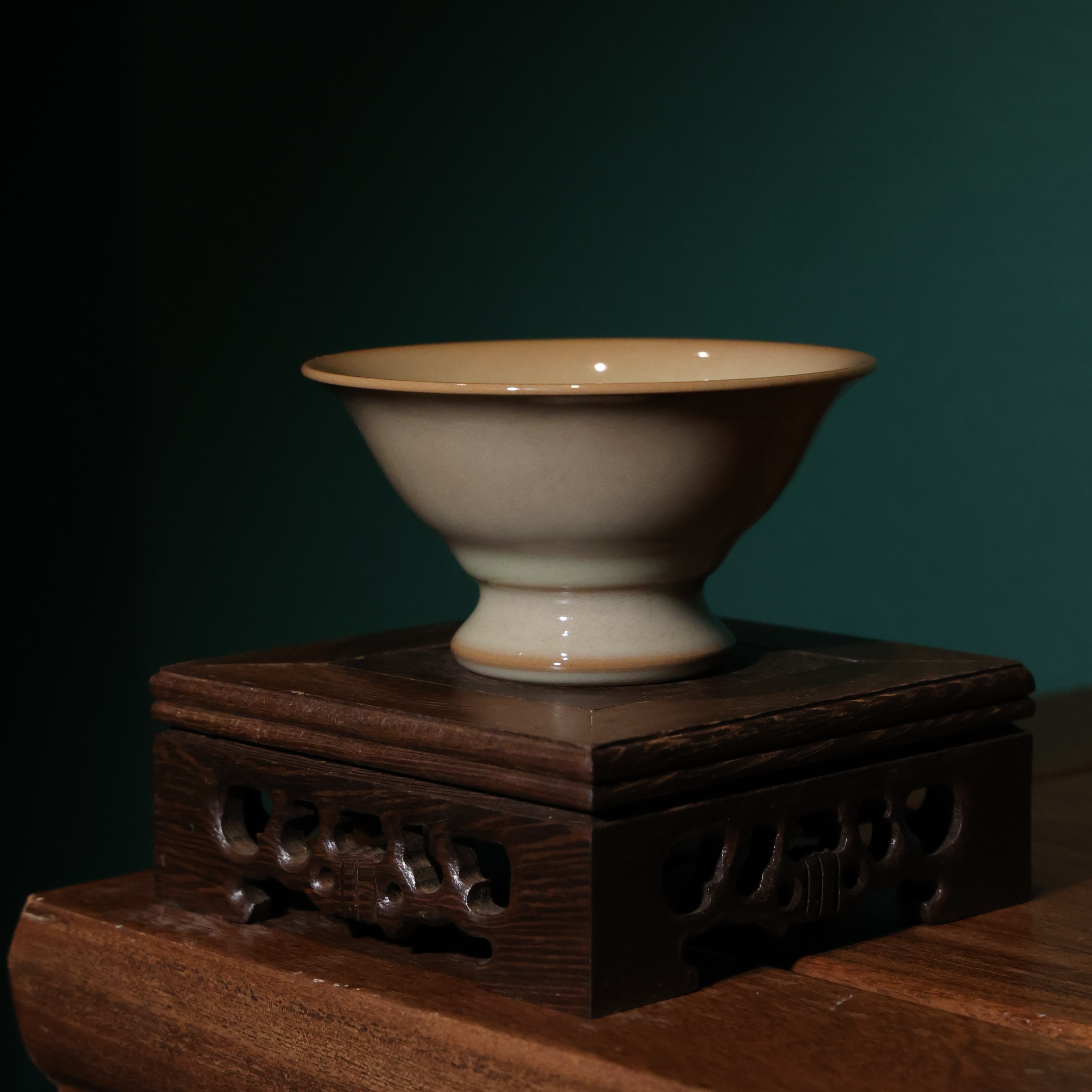 【览古雅韵】承韵高足斗笠杯