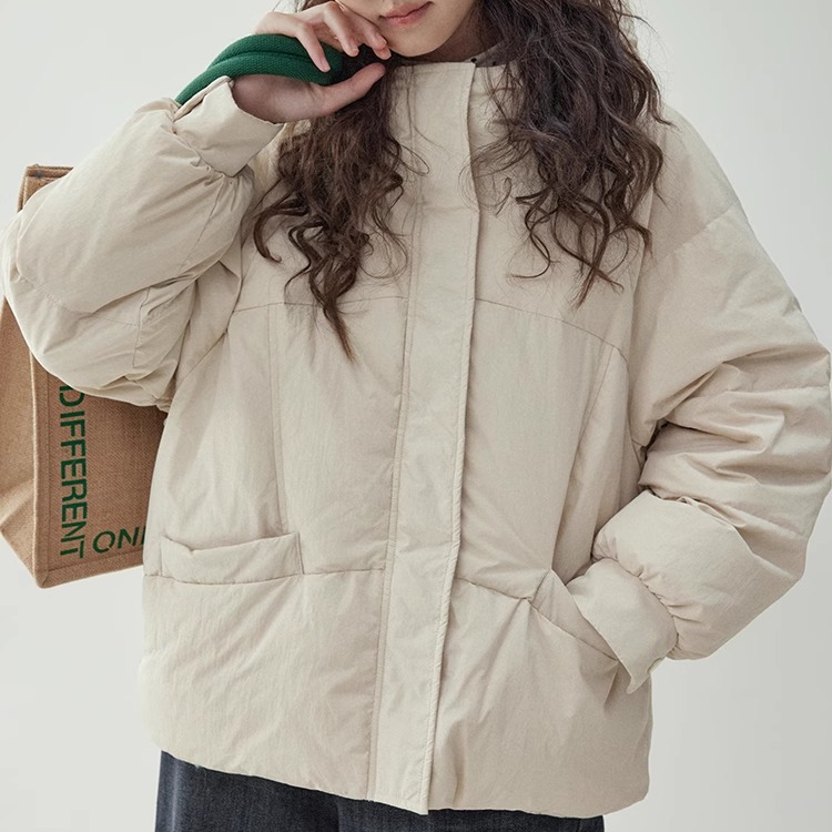 「北岛AMUU原创」韩系连帽加厚白鸭绒保暖羽绒服女冬季外套上衣