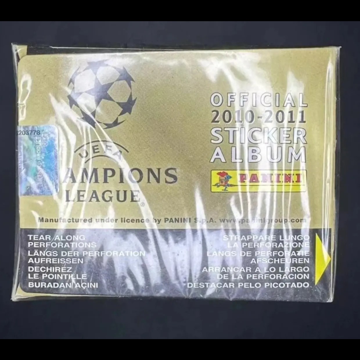 Panini 欧冠历年贴纸