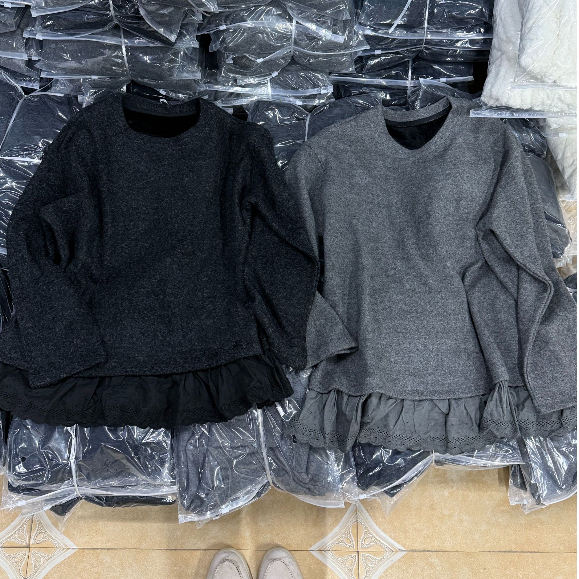 【 雨•美 推荐 】1016舒适修身百搭花边上衣