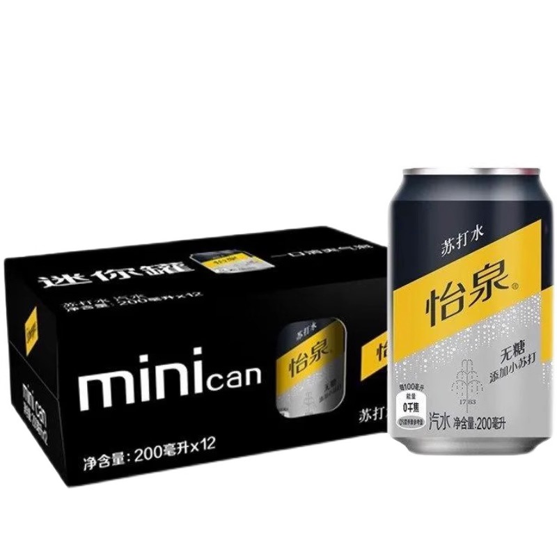  怡泉苏打水200ml*12罐